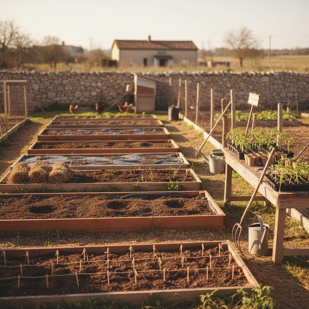 Perform March Garden Prep Tasks, homesteading