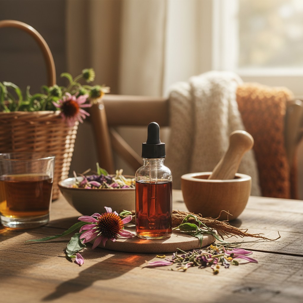 Echinacea Immune Tincture, homesteading