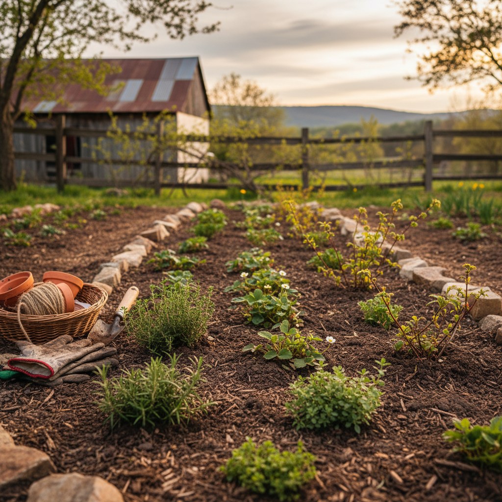 Plant Perennial Herbs and Berries, homesteading