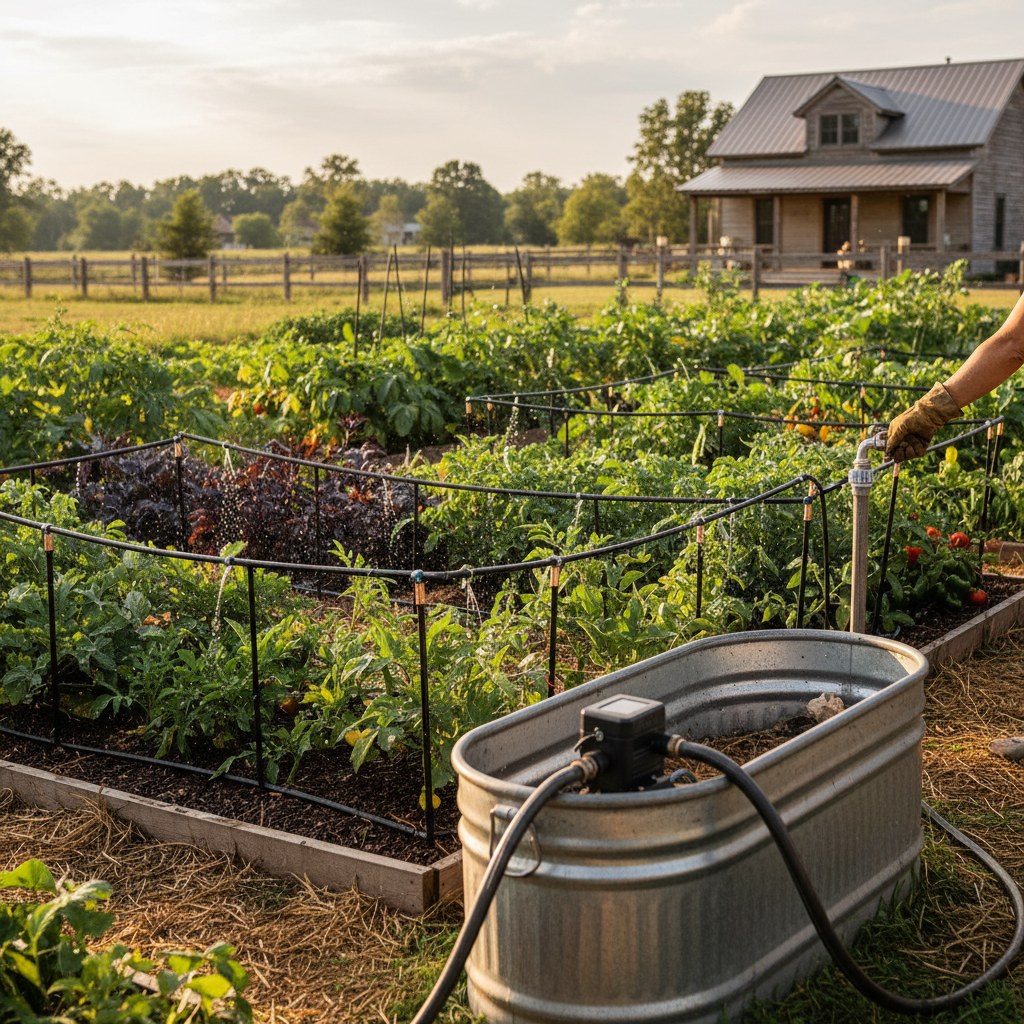 Set Up Irrigation, homesteading