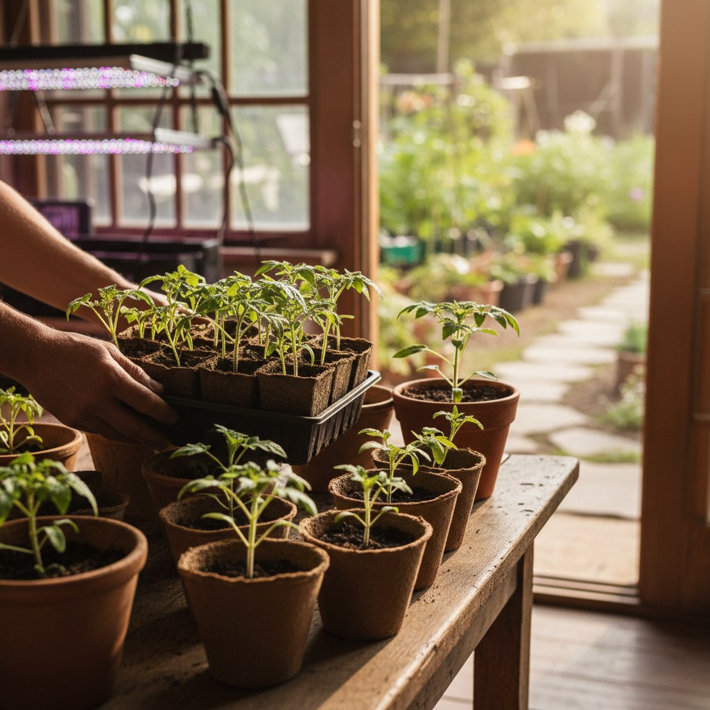 Harden Off Indoor Seedlings, homesteading