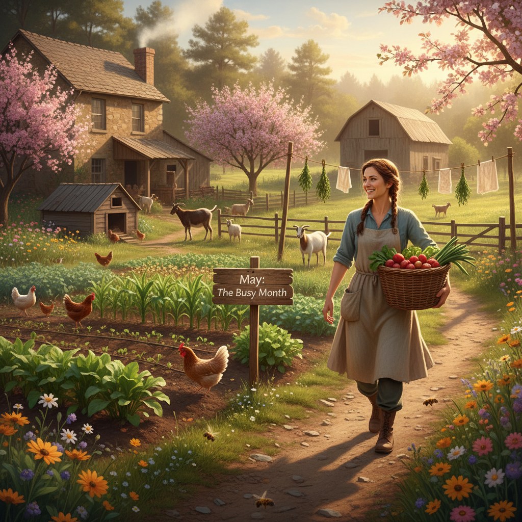 May: The Busy Month, homesteading