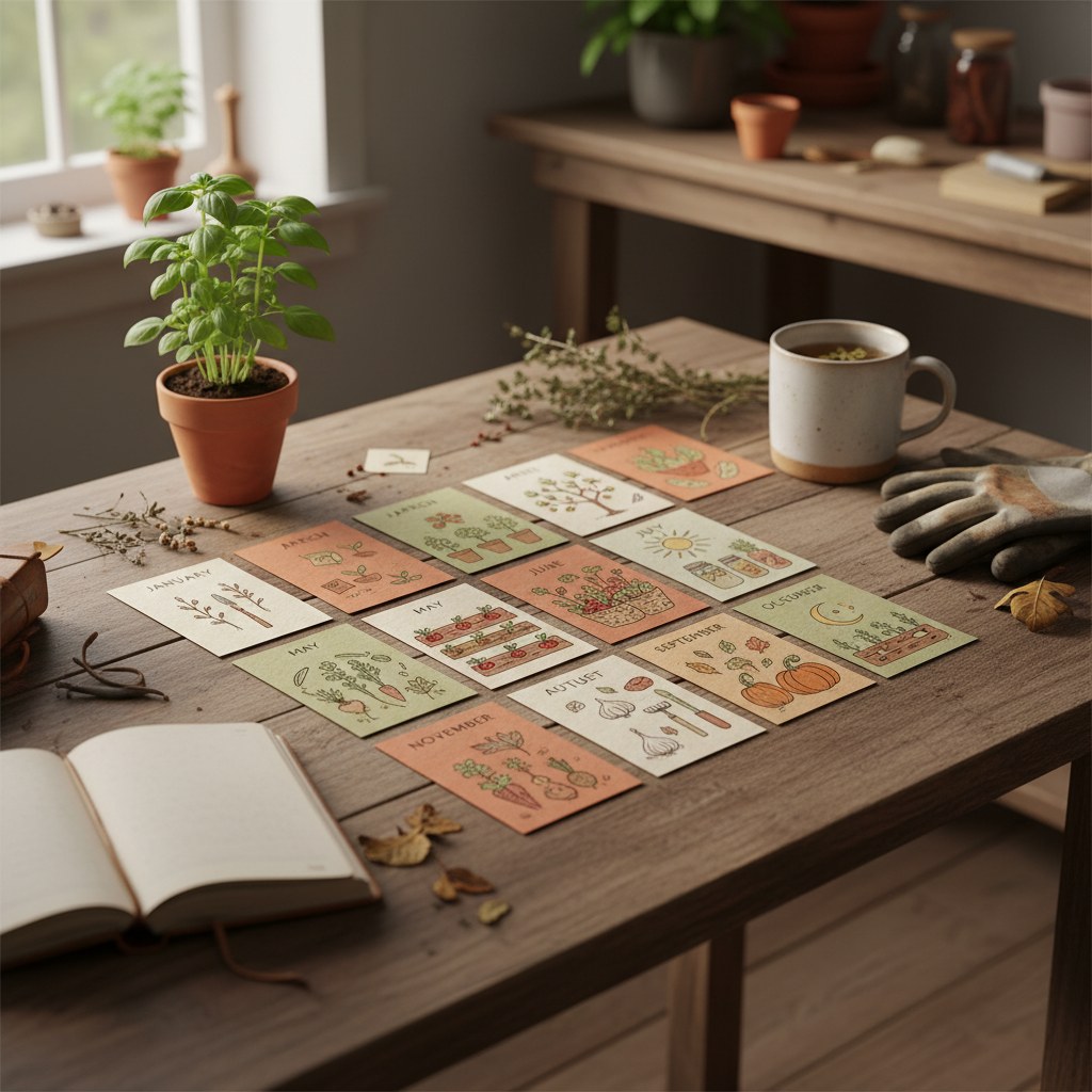 Printable Monthly Quick-Reference, homesteading