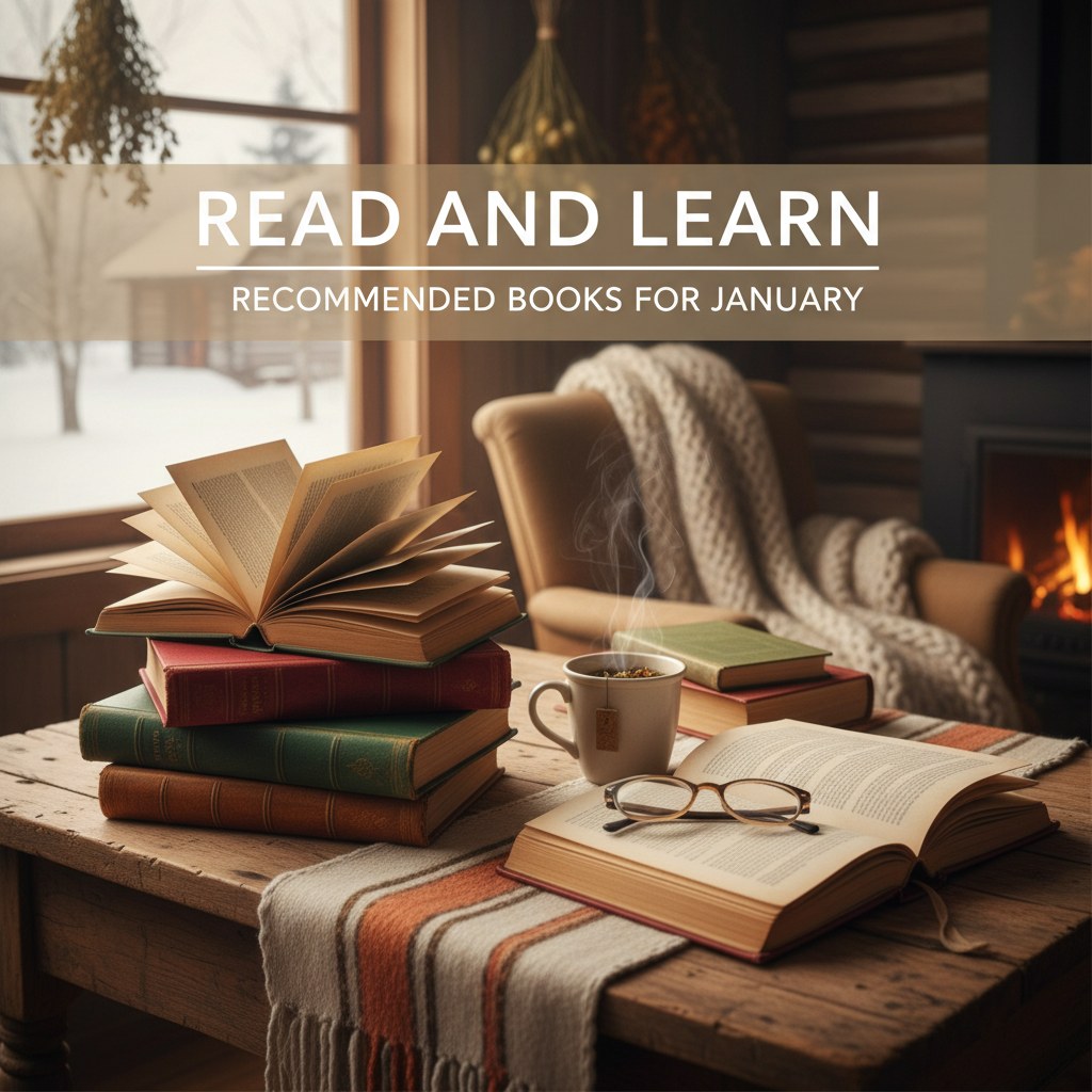 Read and Learn. Recommended Books for January, homesteading