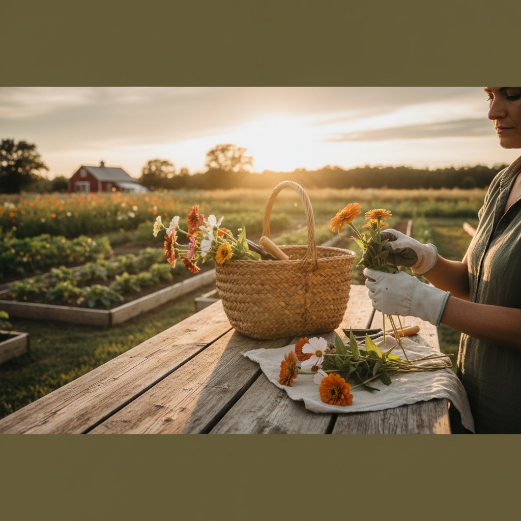 Step 3: When and How Should You Harvest Cut Flowers?, homesteading