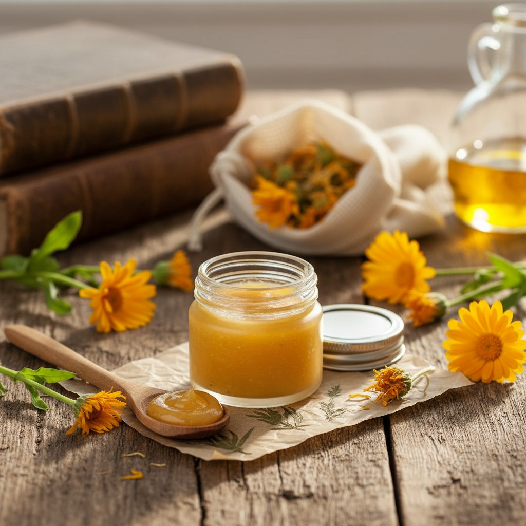Recipe 1: Calendula Healing Salve, homesteading
