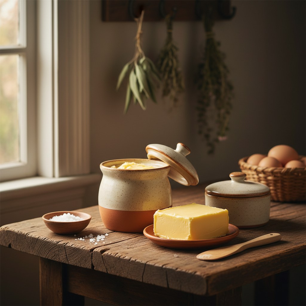 Storing Your Butter, homesteading