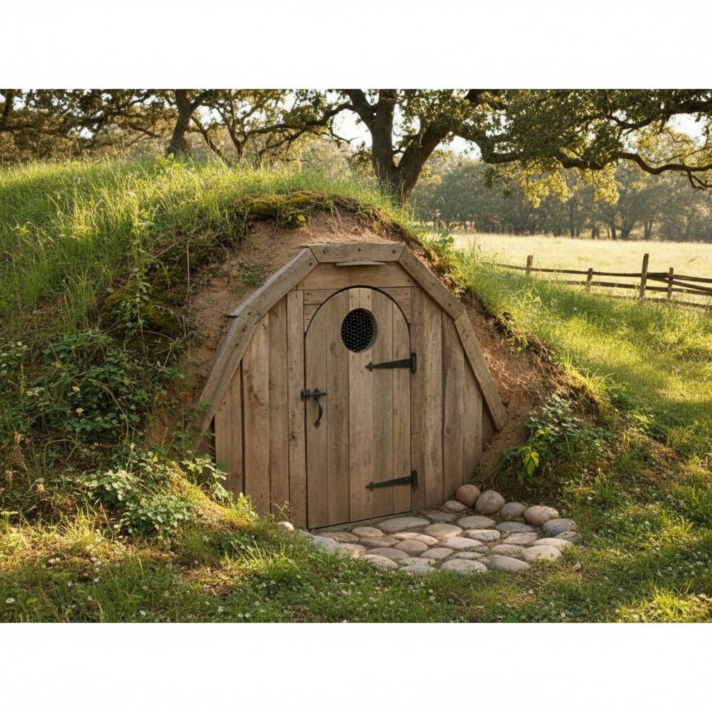 Option 3: The Earth-Bermed Root Cellar, $300-800, homesteading