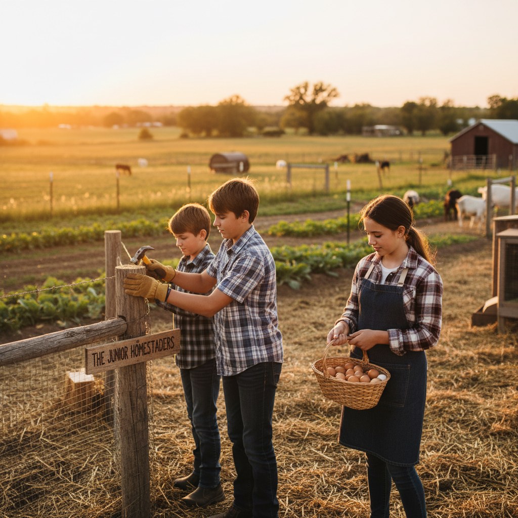 Ages 13+: The Junior Homesteaders, homesteading