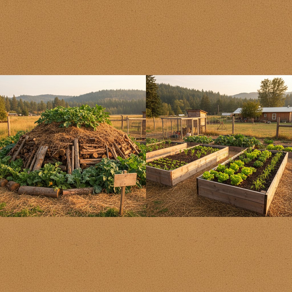 Hugelkultur vs. Traditional Raised Beds, homesteading