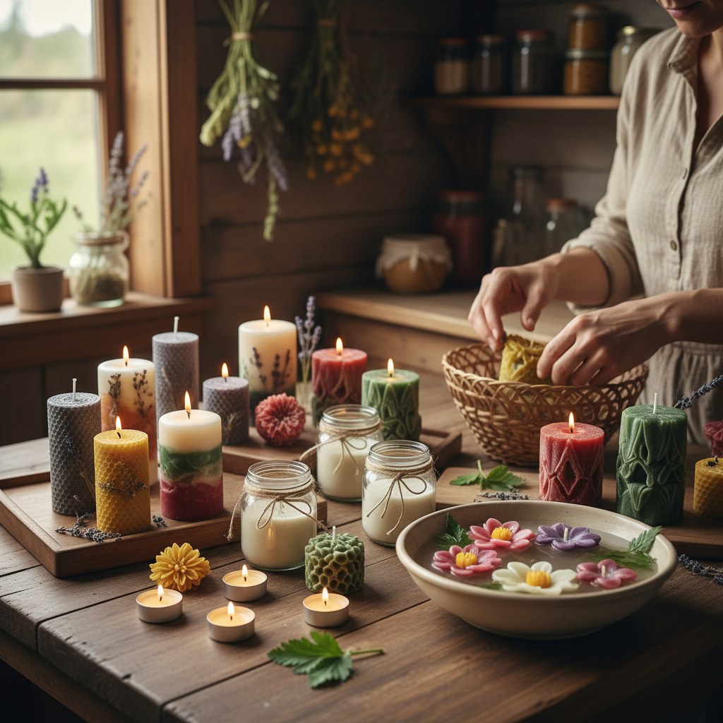 Creative Candle Projects, homesteading
