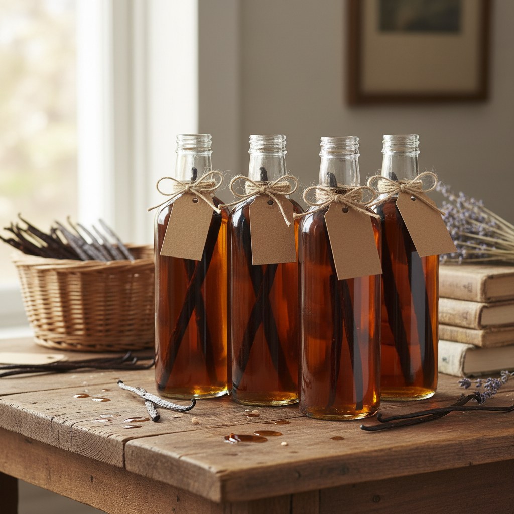 Homemade Vanilla Extract as Gifts, homesteading