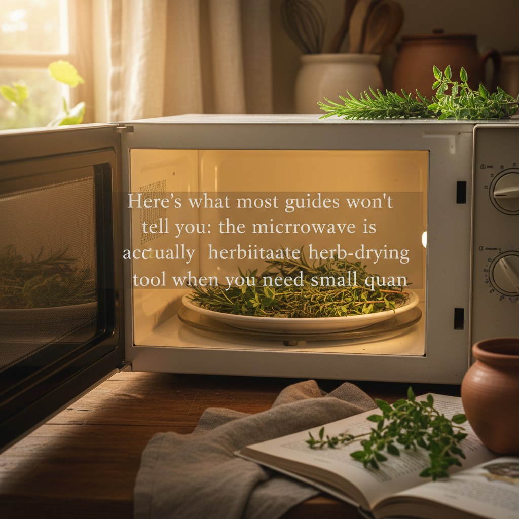 Method 4: Microwave Drying, homesteading
