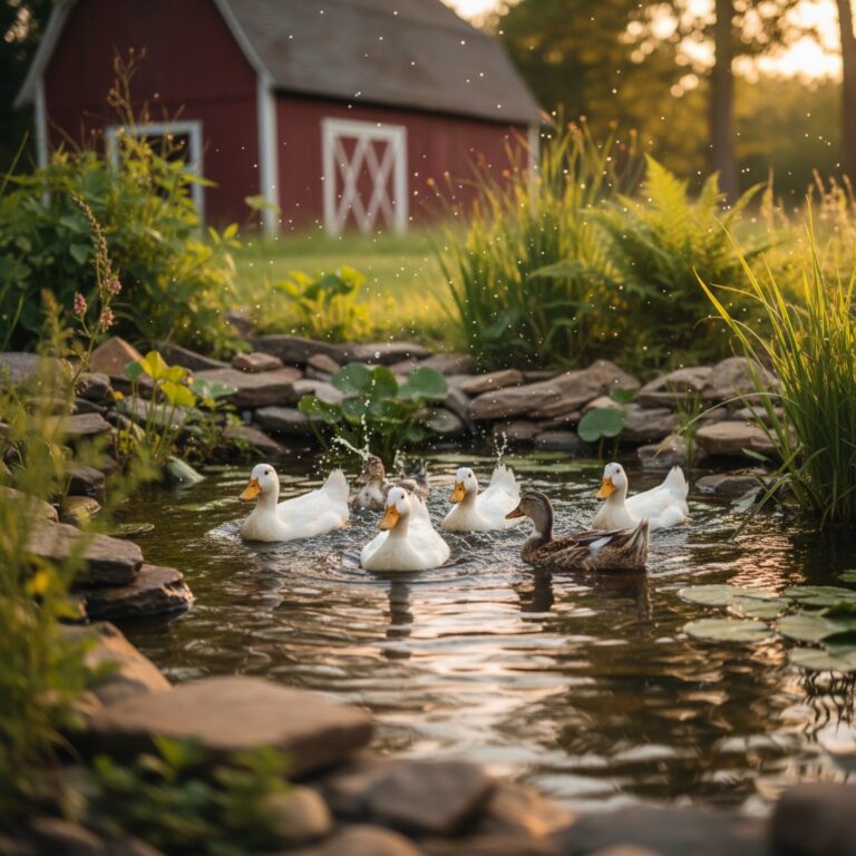 How to Build a Backyard Duck Pond on a Budget
