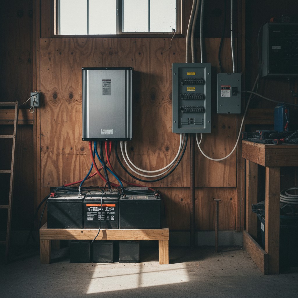 Pure sine wave inverter converting DC to AC power