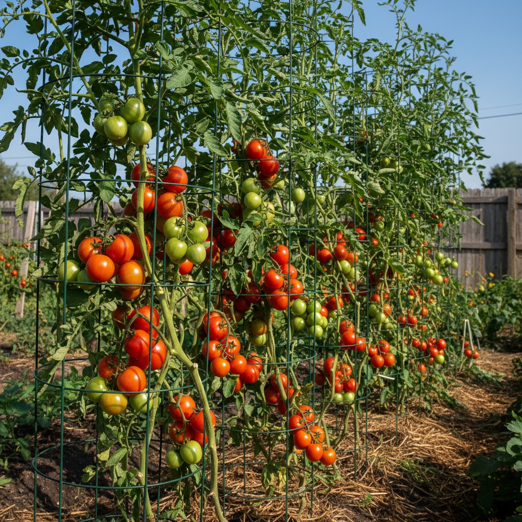 Strawberry tower garden made from stacked containers