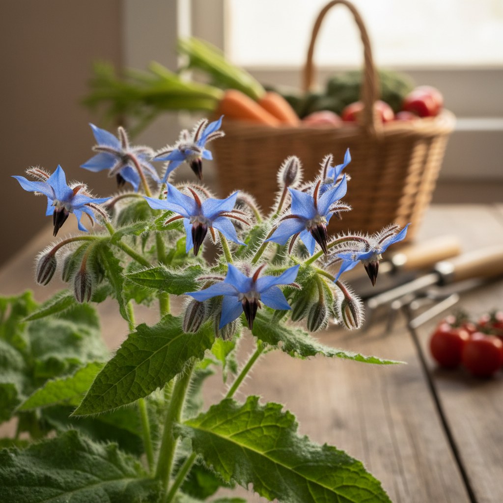 Borage — The Cucumber Blossom — homesteading