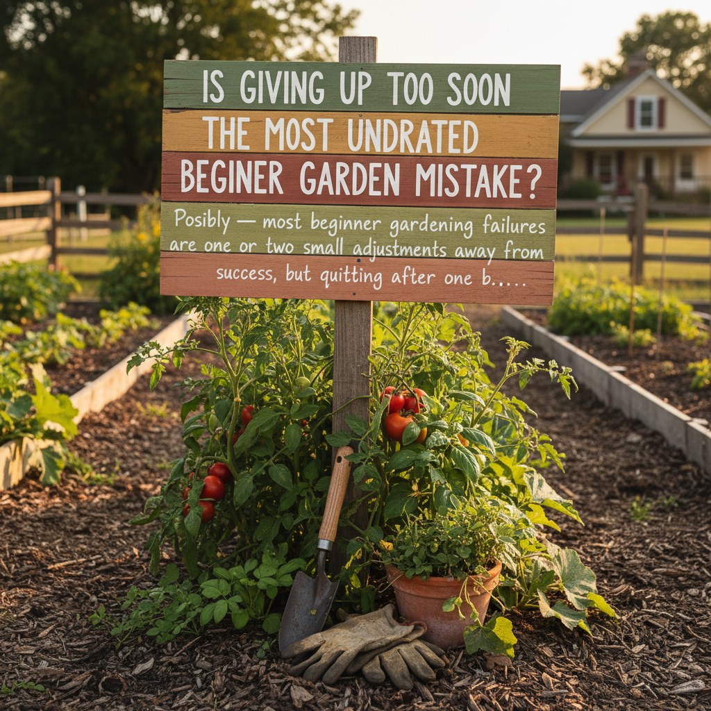 Is Giving Up Too Soon the Most Underrated Beginner Garden Mistake? — homesteading